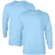 thumbnail image 1 of Gildan - Playera Unisex de Manga Larga de algodón Ultra Adulto, Estilo G2400, Paquete múltiple, Azul Claro (2 Unidades), Large, 1 of 6