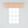 thumbnail image 2 of Ambesonne Mosaic Valance Pack of 2, Minimal Damask Flourish Art, 54"X12", Burnt Sienna and White, 2 of 3
