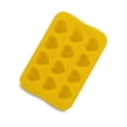 thumbnail image 1 of Inteprter Bandejas de cubitos de hielo Silicona en forma de corazón 12 rejillas Moldes de chocolate Molde flexible para hornear Comida Fiesta Cocina y Comedor En forma de corazón/Amarillo, 1 of 6