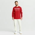 thumbnail image 3 of Men's Fanatics Red Wisconsin Badgers Quad Fuel The Fire Long Sleeve T-Shirt, 3 of 5