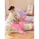 thumbnail image 3 of Juguete de peluche de tiburón gigante para niño y niña, almohada de lectura de Animal Speelgoed, cojín suave, regalo de muñeca, 140cm, 3 of 5