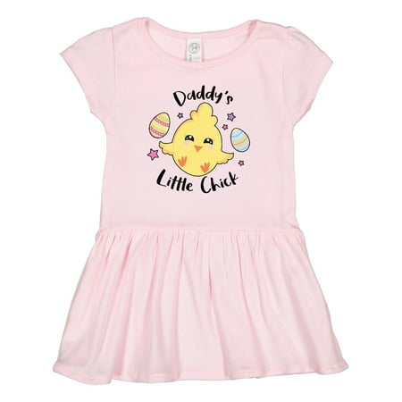 

Inktastic Happy Easter Daddy s Little Chick Gift Toddler Girl Dress