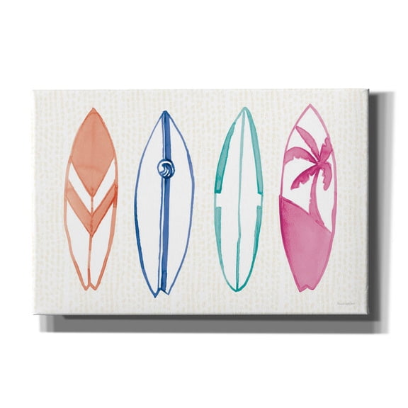 Epic Graffiti 'Laguna Surfboards 1'  by Mercedes Lopez Charro Canvas Wall Art, 18" x 12"