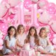 thumbnail image 4 of Set de globos rosa número 11 para cumpleaños, 40 pulgadas, 4 of 7