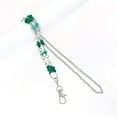 thumbnail image 4 of 1 collar con piedras del Día de San Patricio, cadena creativa para suéter, joyería verde para mujer, 4 of 5