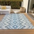 thumbnail image 6 of Addison Rugs Chantille Indoor/Outdoor Transitional Geometric Blue Washable Rectangle Rug, 8' x 10', 6 of 6