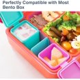 thumbnail image 3 of awqertvgbn Leakproof Dips Containers Compatible with Omie Lunch Box  2x 4 oz Salad Dressing Container To Go  Small Silicone Snack Condiment Container with Lids for kids (Pink/Teal), 3 of 7