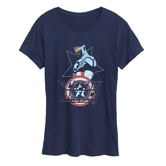 Captain America - Sam Wilson Cap Women's Short Sleeve Graphic T-Shirt