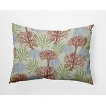 Simply Daisy 14" x 20" Blooms and Branches Decorative Throw Pillow, Soft Coral (1 count)