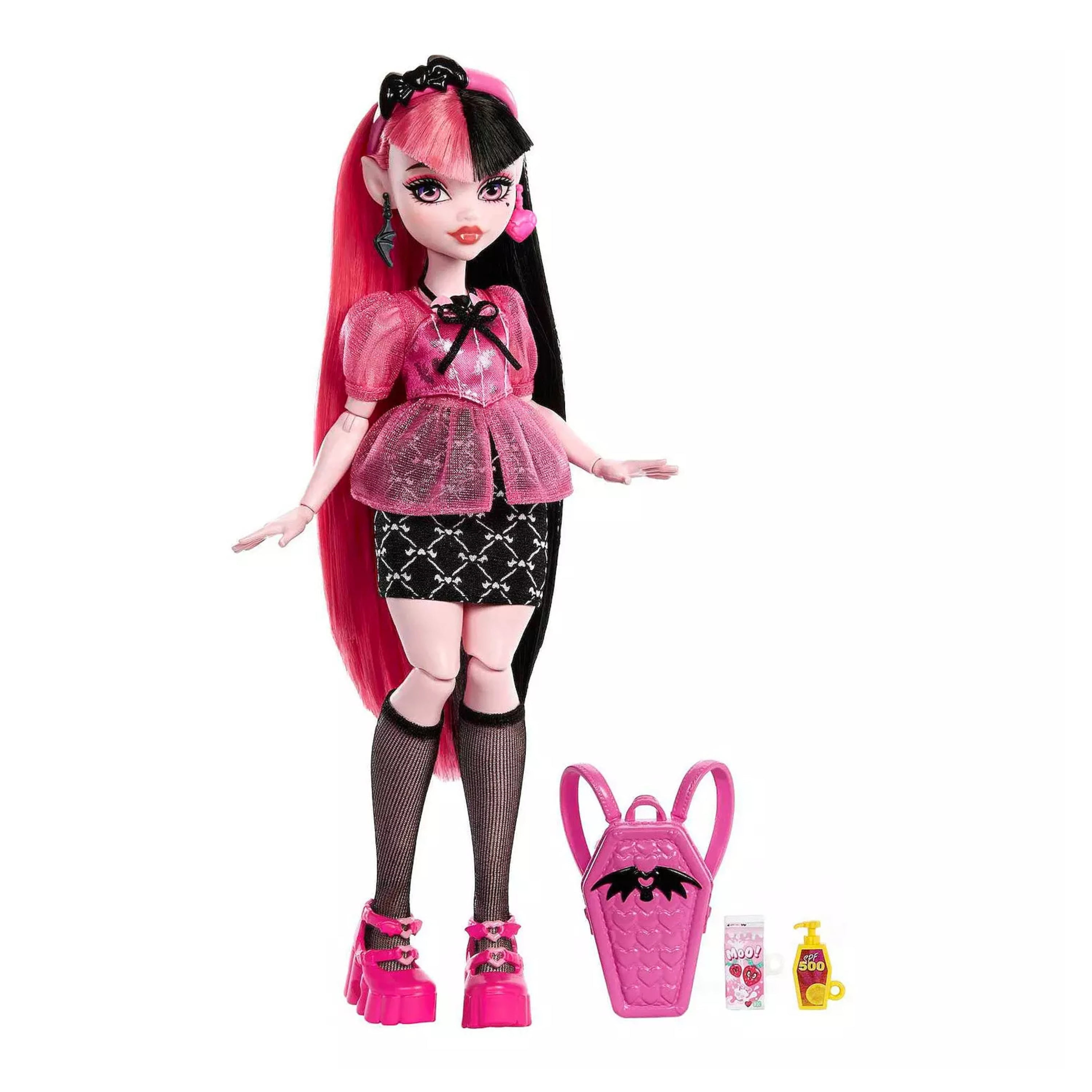 Monster High Day Out Draculaura, Clawdeen Wolf, Frankie Stein, Fashion Dolls, 3 Pack
