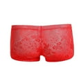 thumbnail image 3 of YWDJ Boyshorts Panties for Women Breathable Lace Lightweight No Show Lace Panties Mens Sense Of Fashion Exciting Raised Large Boxers Breathable Mens Boxers Red L, 3 of 4