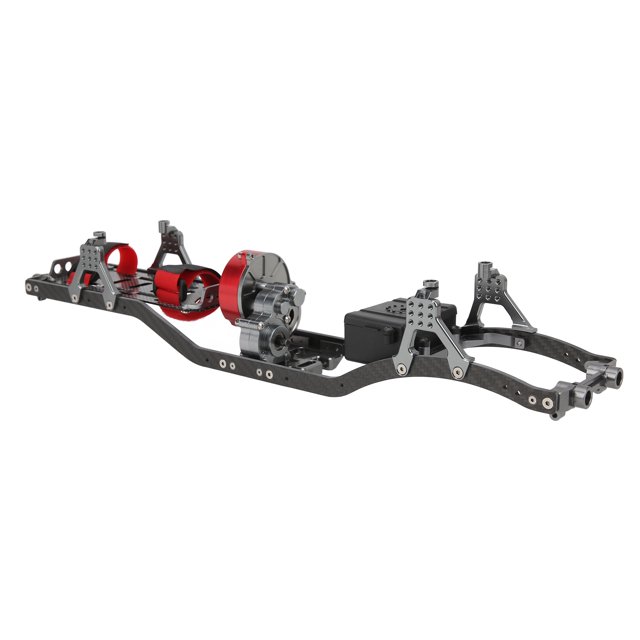 313mm Wheelbase Prefixal Gear Box Chassis Frame, Strong 313mm Wheelbase Chassis Frame For SCX10 RC Crawler Car For 1/10 RC Crawler Car