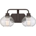 thumbnail image 2 of Quoizel Trilogy 2 Light Vanity Light in Old Bronze, 2 of 4