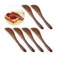 thumbnail image 2 of 10 Pack Wooden Butter Knife, 6 Inch Condiment Knives Wood Super Handy Kitchen Utensils Jelly Spreader, 2 of 7