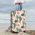 thumbnail image 3 of Lsque Summer Cactus With Blooming Printed Luggage Cover, Travel Luggage Protector,Scratch and Dirt Resistant, Fits 18-32 Inch Luggage - Medium, 3 of 9