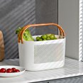 thumbnail image 6 of Thickened Plastic Shower Caddy with Drain Holes, Multi-Use Organizer for Towels Fruits, Kitchen Bath Storage Bin with Handles for Home Dorm, 6 of 9