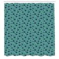 thumbnail image 2 of Ambesonne Floral Shower Curtain, Blooms Pastel Flower Branch, 69"Wx75"L, Navy Blue Turquoise, 2 of 4