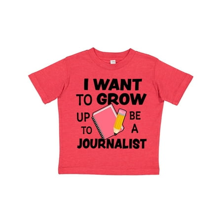 

Inktastic I Want To Grow Up To Be A Journalist Gift Toddler Boy or Toddler Girl T-Shirt