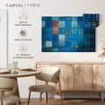 thumbnail image 5 of Elephant Stock Blue Cargo Containers Wall Art - Horizontal Canvas Wall Art - Living Room Wall Decor - Abstract Canvas - Teal And Turquoise Decor - 45" x 30", 5 of 8