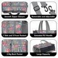 thumbnail image 3 of Teacher Tote Bag,Schnauzer and Pioneer Flower Teacher Utility Tote Bag,Large Work Tote Bags for Women with Multiple Pockets,Top Zipper Closure,13.8x10.6x6.7 Inch, 3 of 5