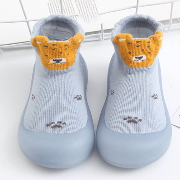 Baby Sock Shoes Walking Shoes Breathable Slippers Non Skid Cotton Toddler Shoes on Sneakers for Baby 12-18 Months