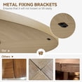 thumbnail image 6 of Ataucjin 47 inch Round Dining Table for 4-6, Farmhouse Kitchen Table with Wooden Pedestal Base, Wood Top for Dining Room, Kitchen, Living Room,table only, 6 of 10