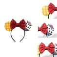 thumbnail image 3 of 2PCS/Set Buzz and Woody Mouse Ears Bow Headbands, Hairband Costume for Girls & Women, 3 of 6