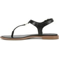 thumbnail image 3 of Naturalizer Women's Lizzi Thong Sandal Black Faux Croco 10M, 3 of 5
