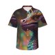 thumbnail image 1 of Fotbe Rainbow Scales Fantasy Dragon Camisa Hawaiana para Hombre Unisex – Camisa Casual de Verano con Botones de Manga Corta de Algodón y Lino,Medium, 1 of 7