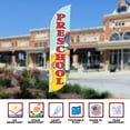 thumbnail image 4 of Preschool Sign feather flag for Outdoor by Mavis Print | 11.5 FEET Long Polyester Outdoor Banner Flag for Easy Hang | HD Print Swooper I Flag Only forPreschool Advertising | Made in USA I Flag Only, 4 of 5