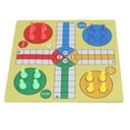 thumbnail image 1 of Juego De Mesa Ludo, Juego De Ajedrez Ludo De 13,78 Pulgadas, Tela De Goma Para Mejorar El Pensamiento Lógico Con 16 Piezas De Ajedrez Para Interiores, 1 of 7