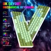 Magic-Refiner MK21 60% Gaming Keyboard 61 Key Mechanical Wired Type C RGB Red Switch for PC PS4 Xbox