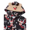 thumbnail image 2 of Pijama De Navidad De Manga Larga Para Familias Pantalones De Capucha De Alce Con Cremallera; Niños 9 Años, 2 of 4