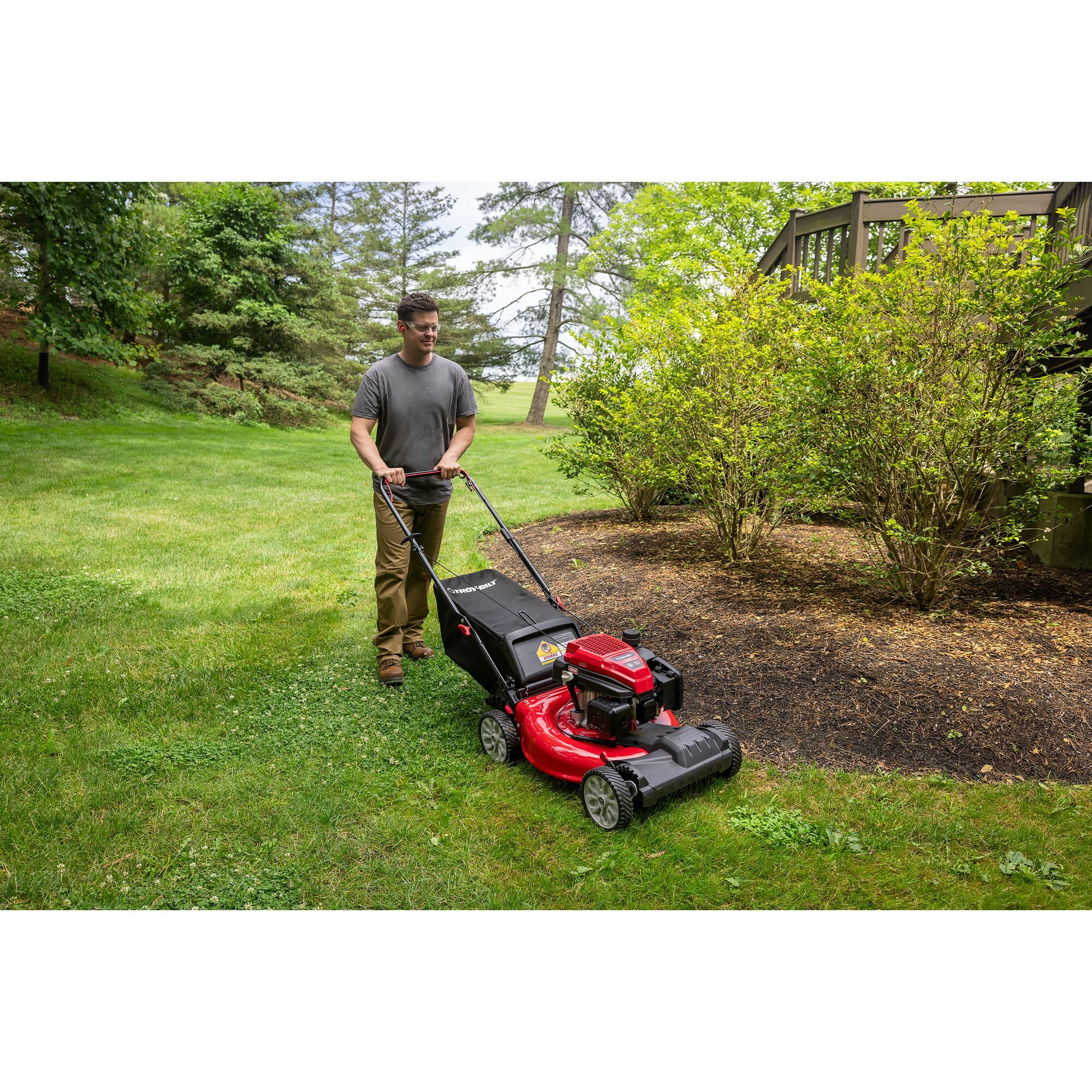 Open Box Troy-Bilt 163cc Gas Powered 21" Front-Wheel Drive Walk-Behind Mower, TB200