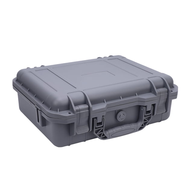 Étui Rigide pour Mini Plat Gris Clair IP67 Antenne de Plat Imperméable Antichoc Boîte de Rangement de Voyage