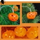 thumbnail image 5 of Xihbxyly Guirnalda de Luces Led de Halloween, Diseño de Calabaza Blanco Cálido, Funciona con Pilas, Resistente Al Agua, Ideal para Decoración de Interiores y Exteriores, Ideal para Fiestas y Festivid, 5 of 7