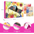 thumbnail image 6 of Vigorfun Art Supplies, 240-Piece Drawing Art kit, Gifts Art Set Case with Double Sided Trifold Easel, Includes Oil Pastels, Crayons, Colored Pencils, Watercolor Cakes, Sketch Pad (PINK), 6 of 6