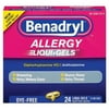 Benadryl Dye-Free Allergy Relief Liqui Gels - 24 Ea, 3 Pack