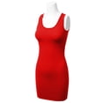 thumbnail image 2 of Women's Basic Scoop Neck Sleeveless Bodycon Mini Tank Dress, 2 of 3