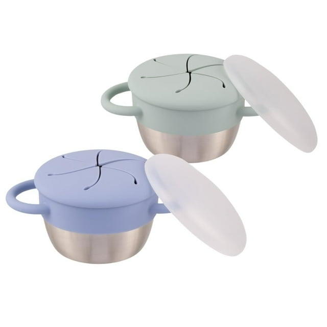 Recipientes para snacks Elk and Friends de acero inoxidable, 355 ml x2