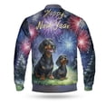 thumbnail image 2 of Happy New Year Dachshund Family Cheer Winter Midnight Firework All Over Print 3D Baseball Jacket Wiener Dog Lover Gifts Idea Bomber Jacket Softball - 02025, 2 of 6