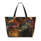 thumbnail image 2 of Disketp Colorful Bull Western Man Bolsa de Playa de Gran Capacidad, Bolso Impermeable y a Prueba de Arena para Mujer, Ideal para Playa, Piscina y Natación, 2 of 7