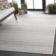 thumbnail image 3 of SAFAVIEH Stella Malvina Geometric Indoor/Outdoor Area Rug, Beige/Gray, 6'7" x 6'7" Square, 3 of 13