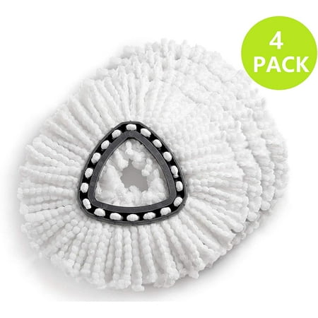 - Microfiber Mop Head for O-Cedar Clean Pad Spin Mop Refill for O-Cedar EasyWring Mop Easy Cleaning Mop Head Replacement - 4 Pack