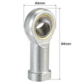 thumbnail image 2 of SI18TK PHSA18 Spherical Rod End Bearing 18mm Bore Self-lubricated Joint Bearing M18x1.5 Left Hand Female Thread, 2 of 6