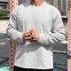 thumbnail image 1 of pstuiky Camisas casuales de manga larga para hombre, Camiseta/camiseta deportiva informal de manga larga transpirable con cuello redondo para hombre camisetas de hombre l, 1 of 7