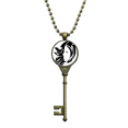 thumbnail image 1 of Constellation Virgo Zodiac Symbol Key Necklace Pendant Tray Embellished Chain, 1 of 3