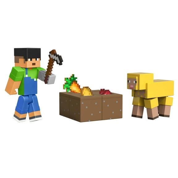 Minecraft Action Figures & Accessories 2-Pack, Sunny & Sheep 3.25-inch Scale Collectible Toy Set