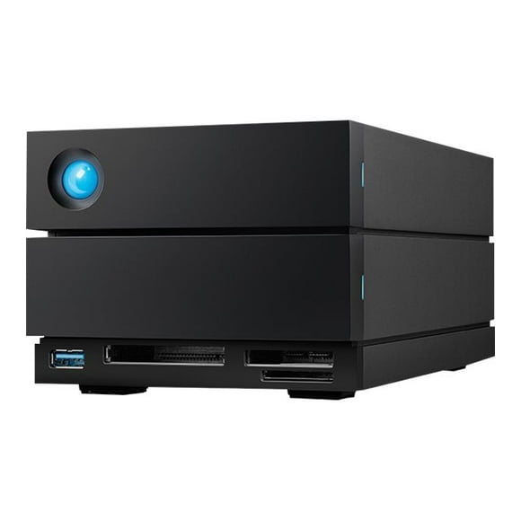 LaCie 2big Dock STLG16000400 - Hard drive array - 16 TB - 2 bays (SATA-600) - HDD 8 TB x 2 - Thunderbolt 3, USB 3.2 Gen 2 (external) - with 5 years Rescue Data Recovery Service Plan