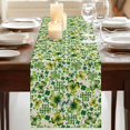 thumbnail image 3 of Table Runners 36 Inches Long Dress Scarves, St. Patrick's Day Farmhouse Kitchen Table Runner, Short Coffee Tablerunners, Watercolor Lucky Shamrocks Vintage Leaves 13x36 Inch, 3 of 9